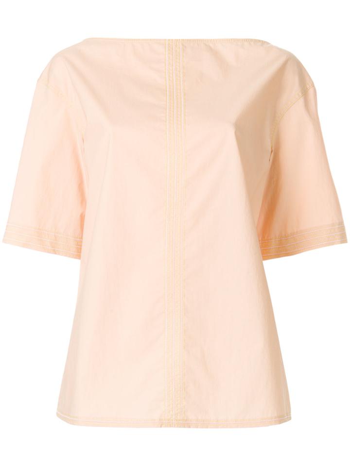Marni Crew Neck Blouse - Yellow & Orange
