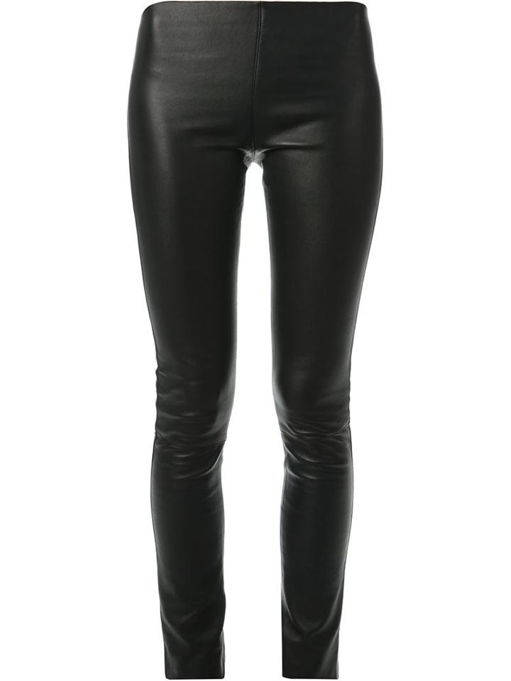 Lapis Italia Skinny Leggings, Women's, Size: 38, Black, Leather