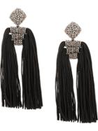 Sachin & Babi Beaded Tassel Earrings - Black