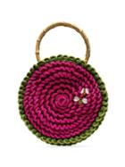 My Beachy Side Knitted Bee Embroidered Bag - Pink