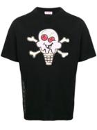 Palm Angels X Ice Cream Skull Print T-shirt - Black