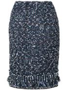 Coohem - Tweed Pencil Skirt - Women - Cotton/nylon/polyester - 38, Blue, Cotton/nylon/polyester