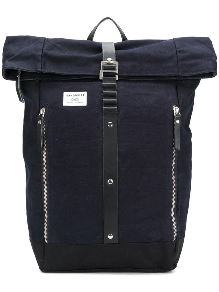 Sandqvist Rolf Rolltop Backpack - Blue