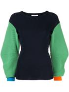 Enföld Slim-fit Knitted Sweater - Blue