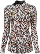 Cynthia Rowley Leopard Print Wet Suit - Brown
