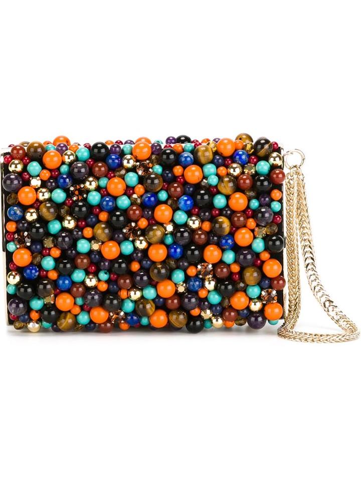 Jimmy Choo 'carmen' Clutch, Women's, Black