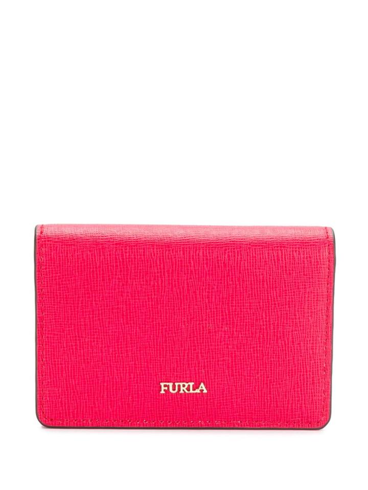 Furla Foldover Logo Wallet - Pink