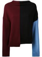Marni - Colour-block Sweater - Women - Virgin Wool - 38, Black, Virgin Wool