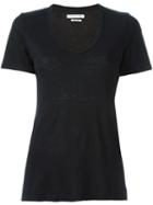 Isabel Marant Étoile 'kranger' T-shirt, Women's, Size: Medium, Black, Linen/flax