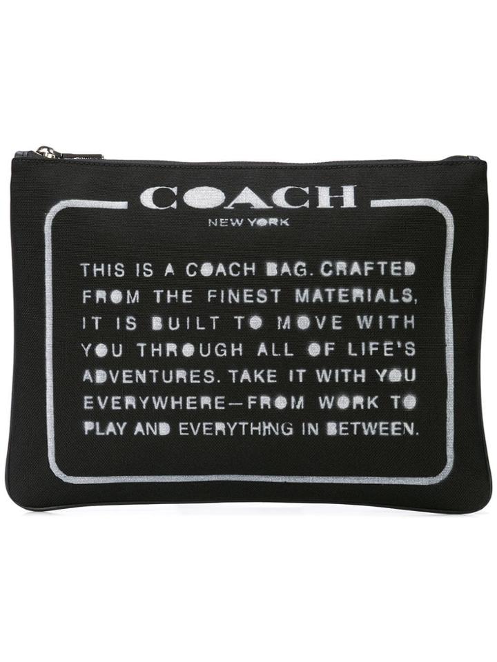 Coach Coach 33091 Blk Leather/fur/exotic Skins->leather - Black
