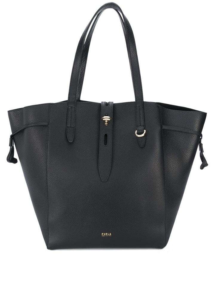 Furla Net Pebbled Tote Bag - Black