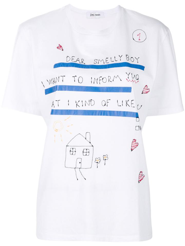 Jimi Roos Story Printed T-shirt - White