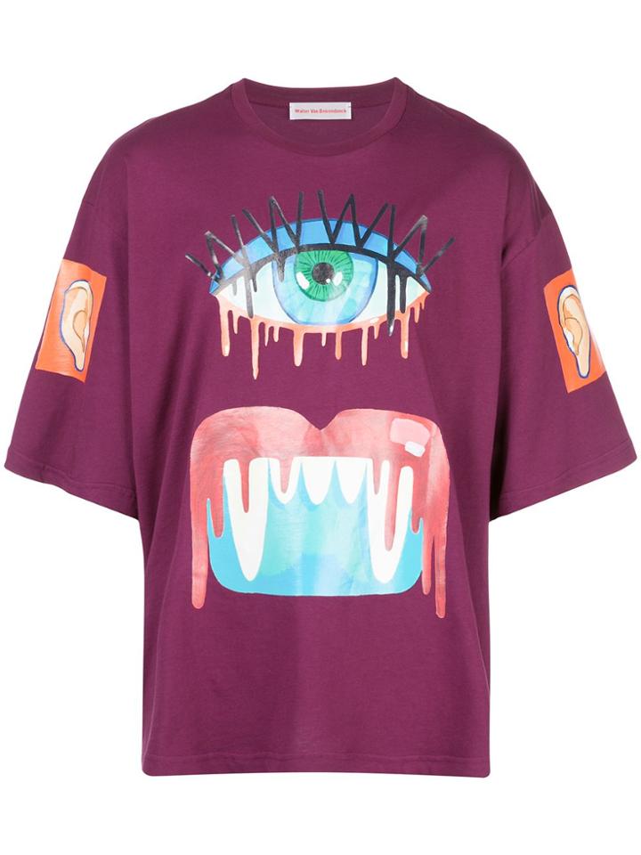 Walter Van Beirendonck Oversized Monster T-shirt - Purple