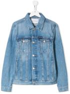 Calvin Klein Kids Logo Patch Jacket - Blue