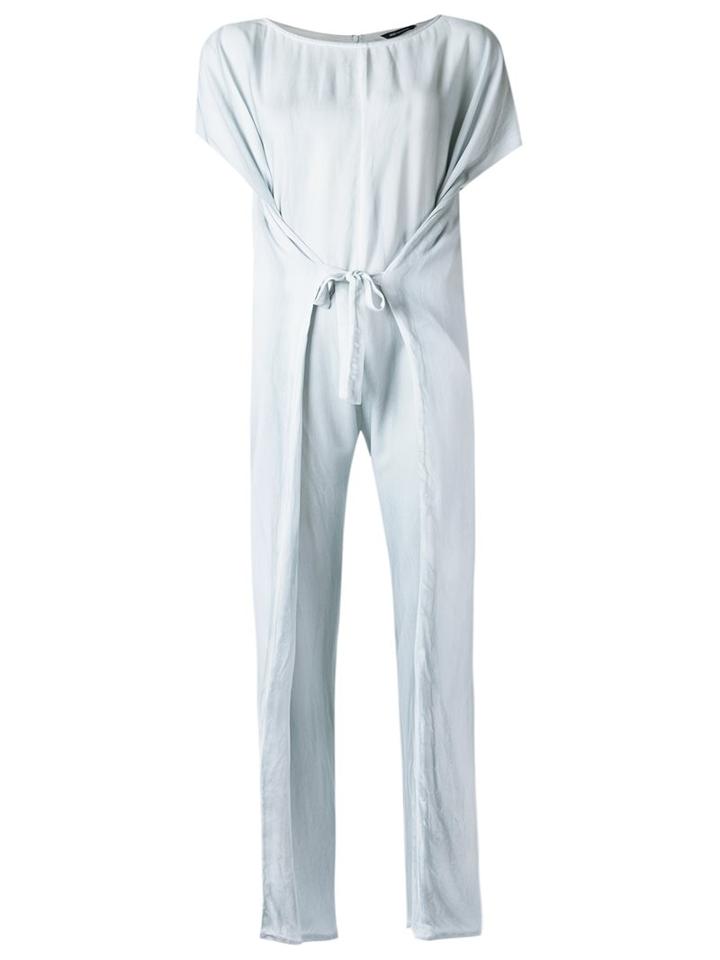 Uma Raquel Davidowicz Round Neck Jumpsuit, Women's, Size: 40, Blue, Viscose