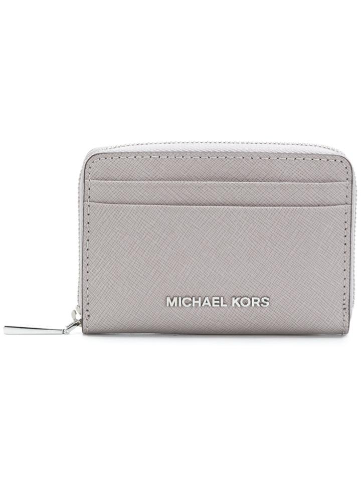 Michael Michael Kors Jet Set Zip-around Wallet - Grey