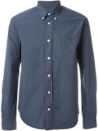 Kenzo 'mini Tiger' Button Down Shirt, Men's, Size: Xl, Blue, Cotton