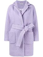 Ganni Fenn Textured Short Coat - Pink & Purple