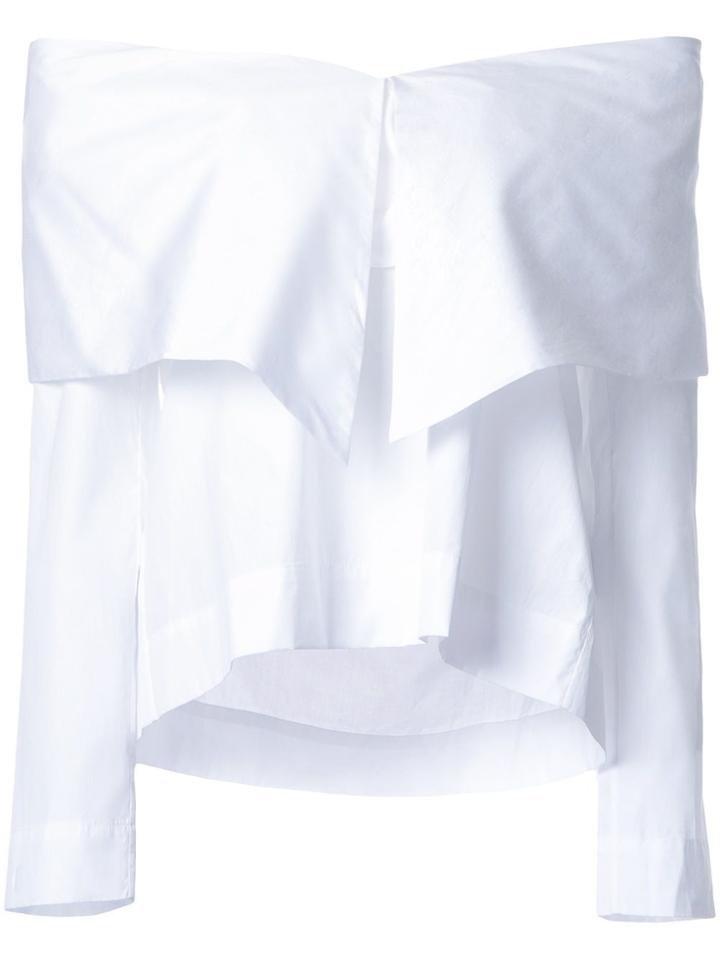 Isa Arfen Off Shoulder Blouse - White
