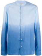 Al Duca D'aosta 1902 Ombré Mandarin Collar Shirt - Blue