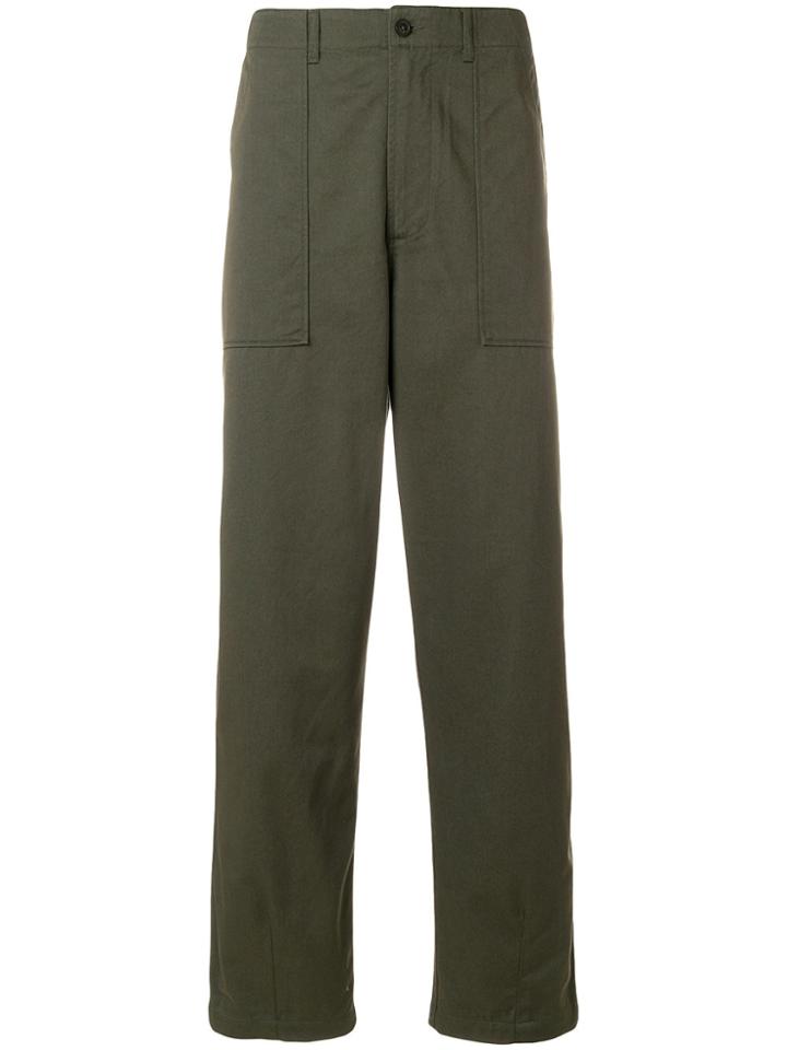 Universal Works Fatigue Straight Leg Trousers - Green
