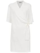 Egrey Wrap Dress - White