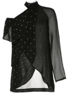 Kitx Stardust One-shoulder Blouse - Black
