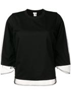 Comme Des Garçons Noir Kei Ninomiya Tulle Overlay T-shirt - Black