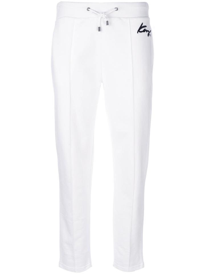 Kenzo Branded Track Pants - White