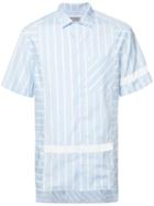 Lanvin - Vertical-stripe Shirt - Men - Cotton - 40, Blue, Cotton