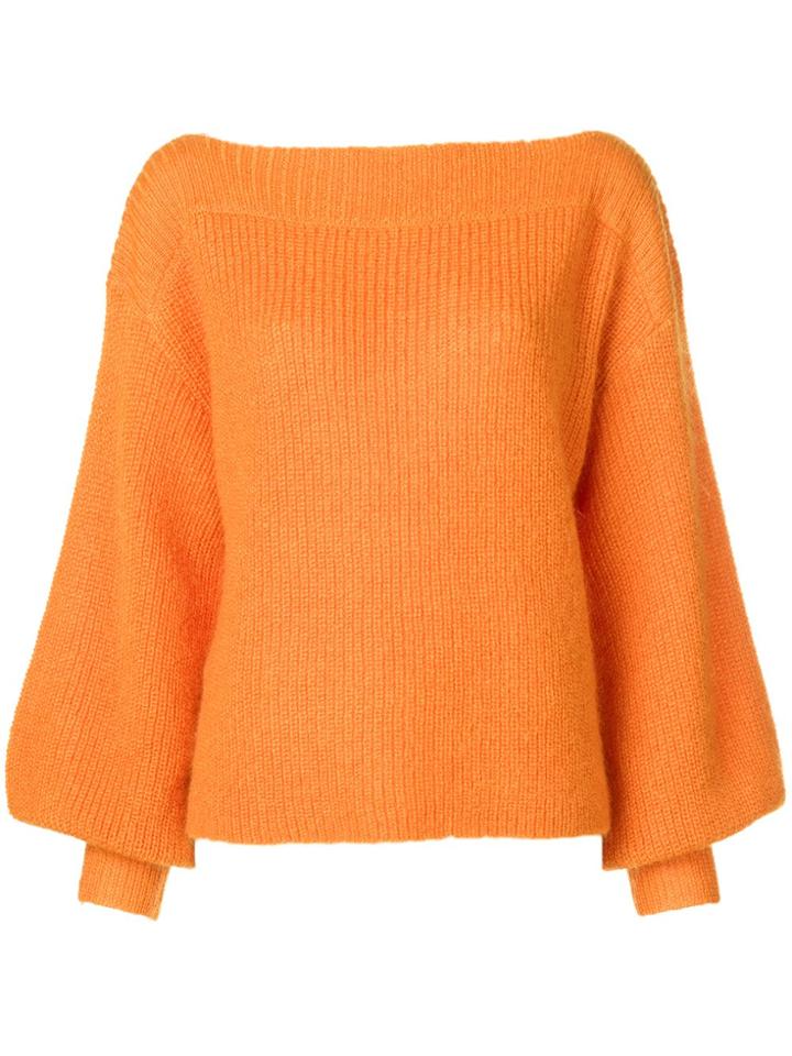 Temperley London Bell Sleeves Jumper - Yellow & Orange