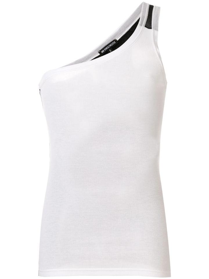 Ann Demeulemeester One Shoulder Vest - Black