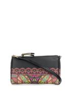 Etro Floral Print Shoulder Bag - Black