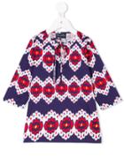 Oscar De La Renta Kids - Floral Print Top - Kids - Cotton - 5 Yrs, Blue