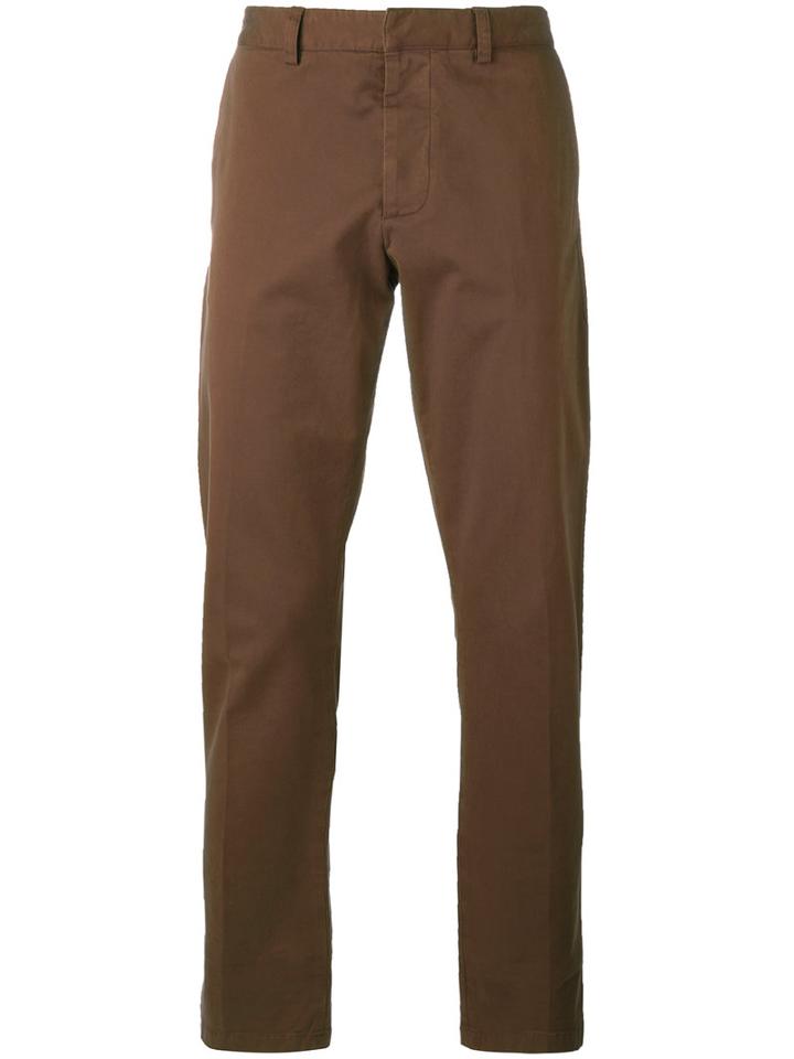 Ami Alexandre Mattiussi - Chino Trousers - Men - Cotton/spandex/elastane - S, Brown, Cotton/spandex/elastane