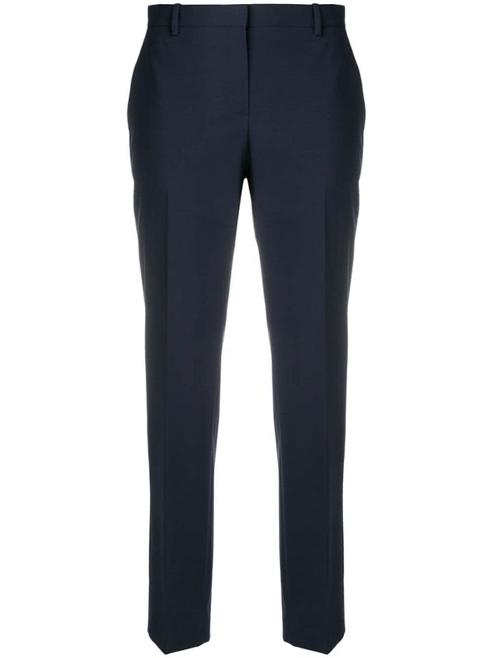 Theory Straight Tailored Trousers - Blue