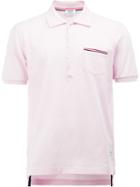 Thom Browne Classic Polo Shirt, Size: 0, Pink/purple, Cotton