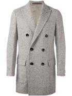 Eleventy Double Breasted Coat, Men's, Size: 50, Nude/neutrals, Acetate/virgin Wool/polybutylene Terephthalate (pbt)