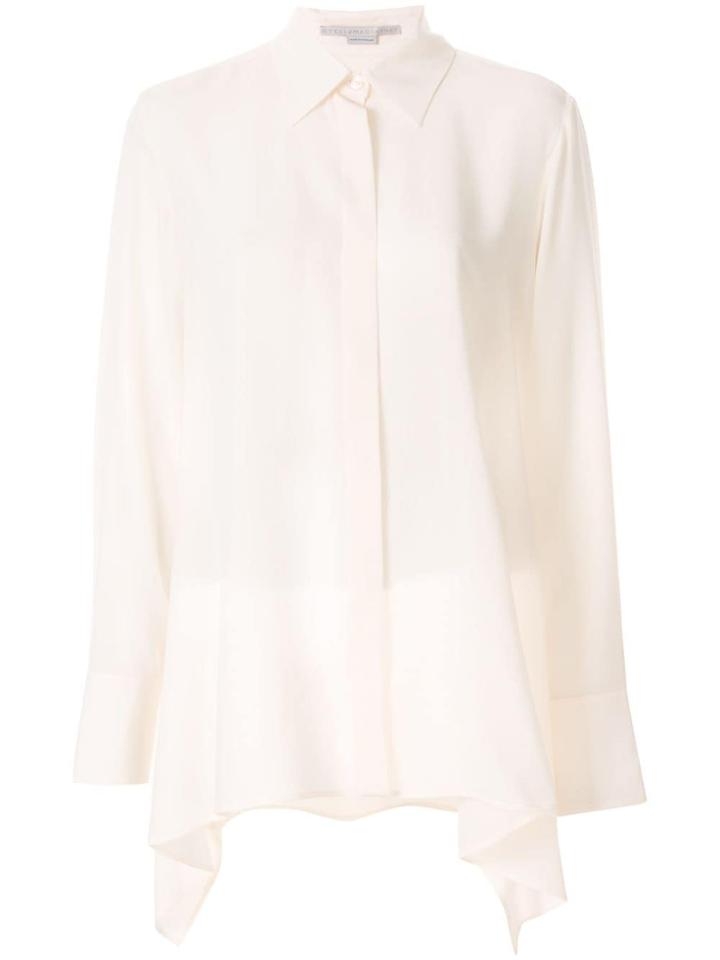 Stella Mccartney Long-line Draped Shirt - White