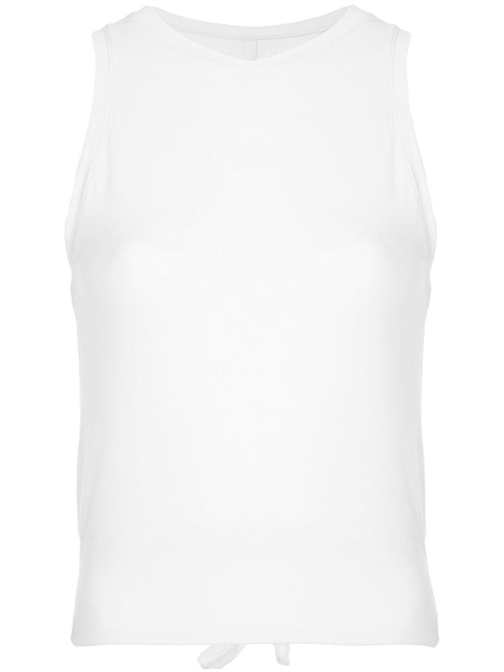 Nimble Activewear Tie Up Gather Tank Top - White