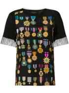 Mr & Mrs Italy Medal Print T-shirt - Black