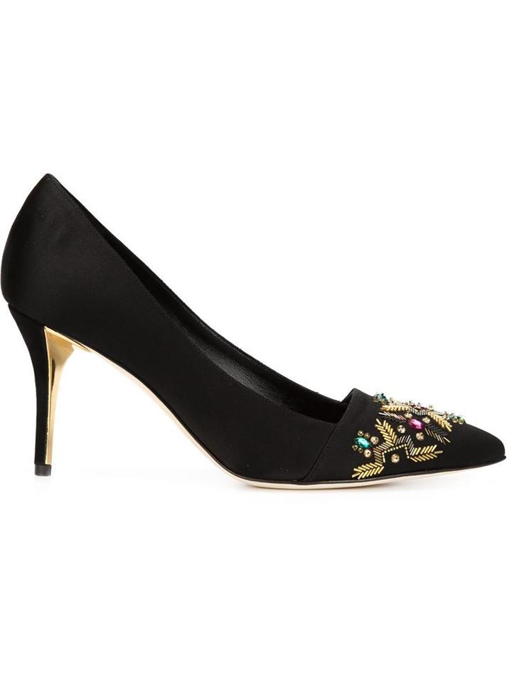 Oscar De La Renta Embellished Pumps