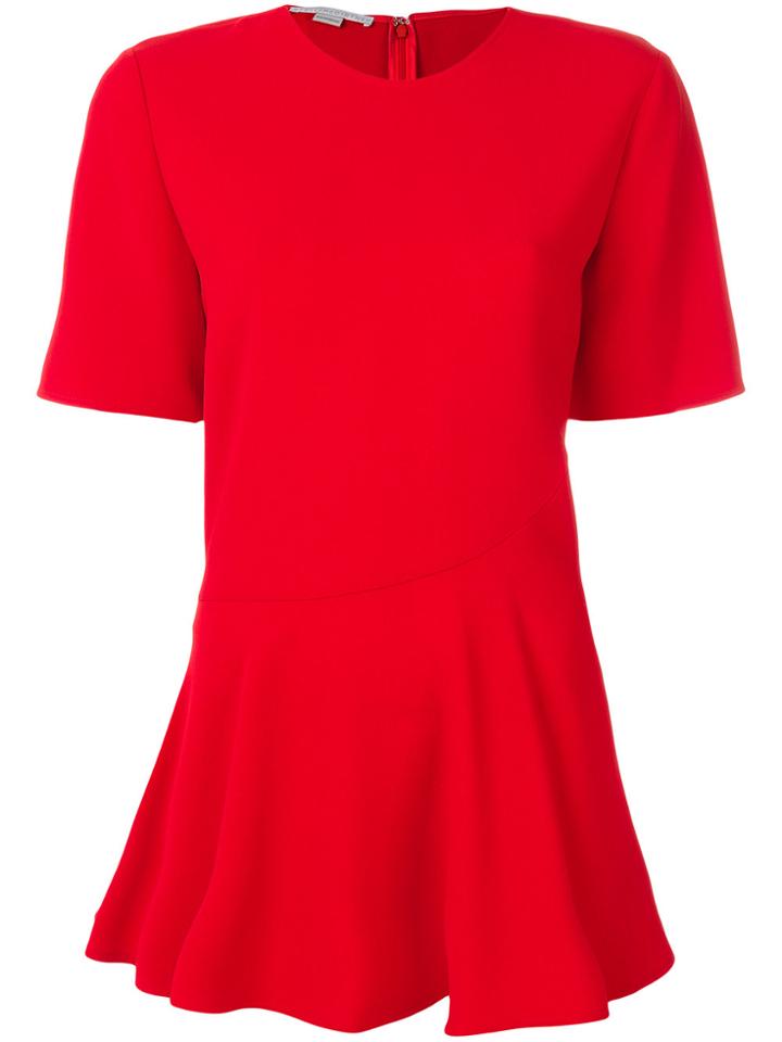 Stella Mccartney Ruffle Hem Top - Red