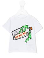 Message In A Bottle Print Chuckle T-shirt - Kids - Cotton - 12 Mth, White, Stella Mccartney Kids