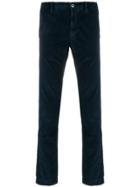 Incotex Regular Fit Tailored Trousers - Blue