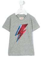 Maan Sequin Lightening Bolt T-shirt, Boy's, Size: 6 Yrs, Grey