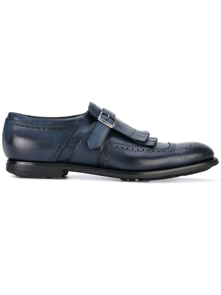 Church's Monk Strap Brogues - Blue
