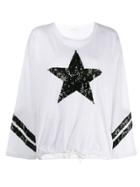 P.a.r.o.s.h. Sequin Star Sweatshirt - White