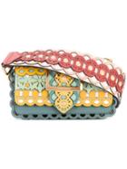Burberry - Embroidered Buckle Bag - Women - Cotton/leather - One Size, Cotton/leather