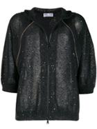 Brunello Cucinelli Zip Front Cardigan - Grey